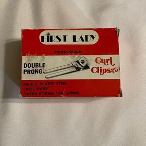 First lady double prong curl clips